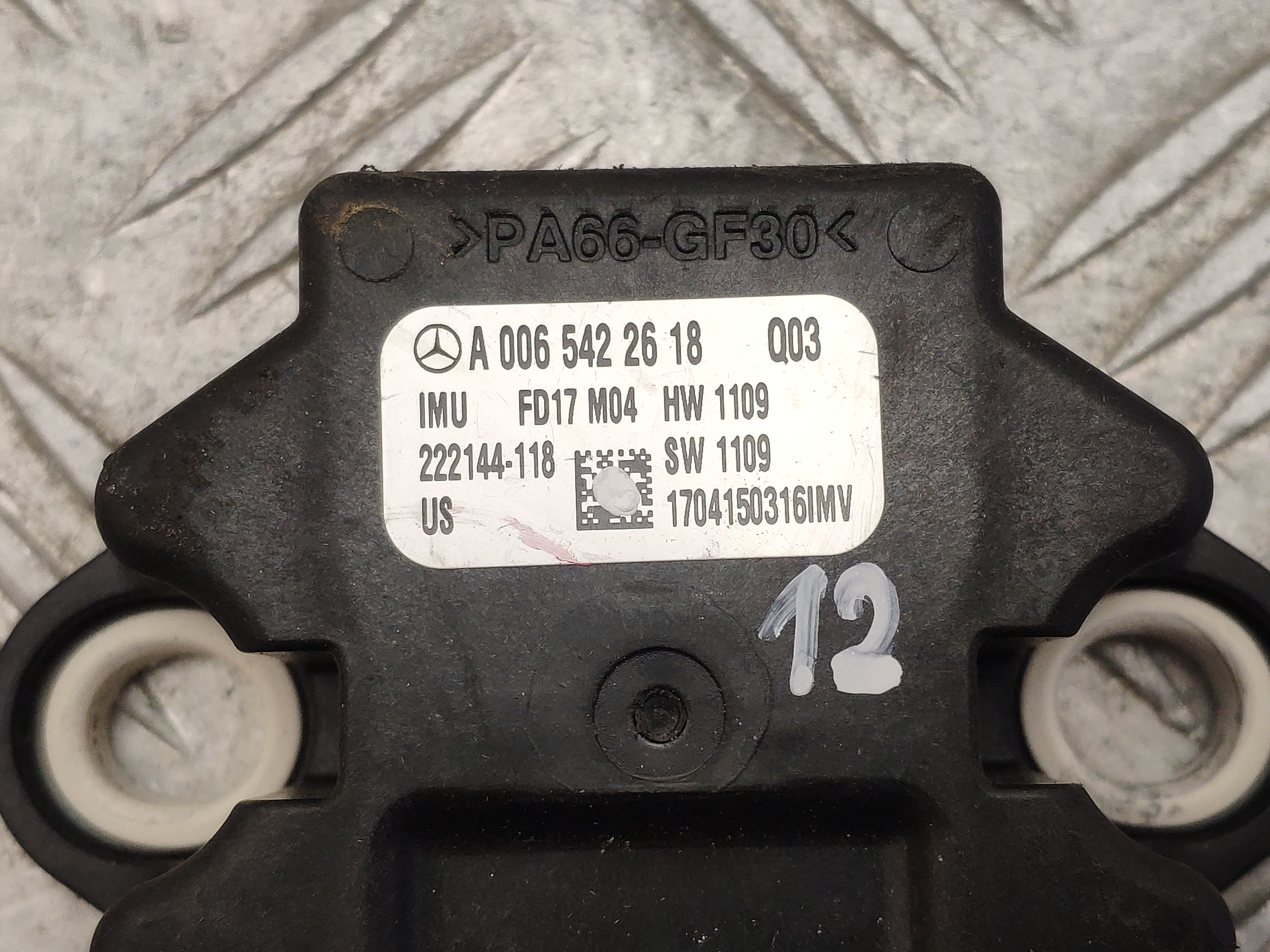 MERCEDES-BENZ GLE W166 Acceleration Sensor A0065422618 | eBay