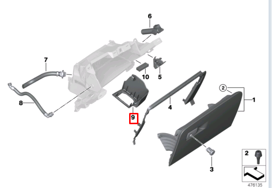 BMW M5 F90 Front Air Freshener Trim 51169378061 LHD NEW GENUINE - Picture 7 of 7