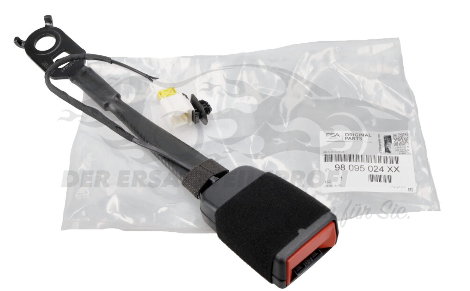 PEUGEOT 3008 Front Seat Belt Buckle Strap 98095024XX New